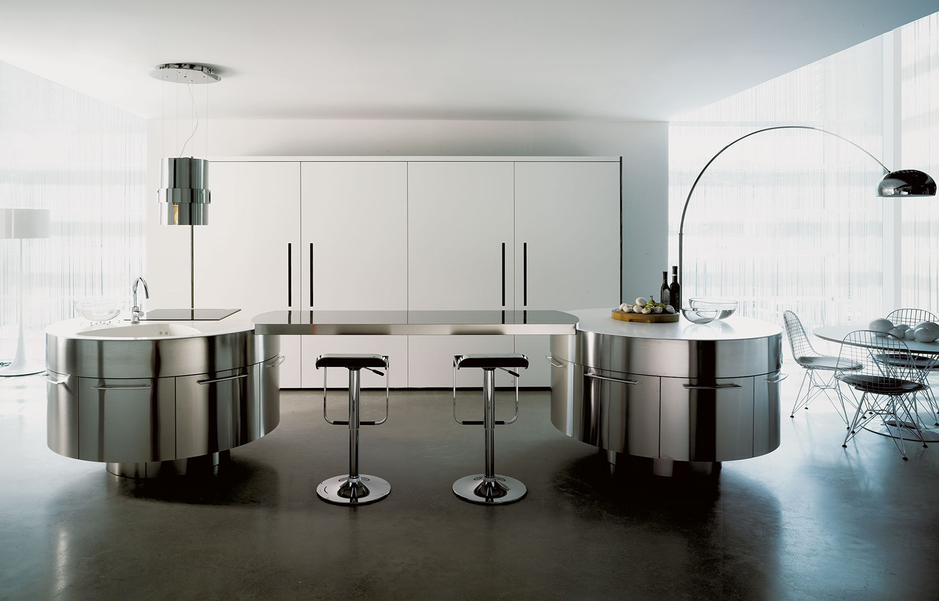 Stainless steel kitchen  cabinets