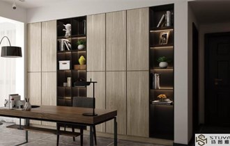 Modern design home furniture minimalist style Custom PVC door wardrobe cabinet