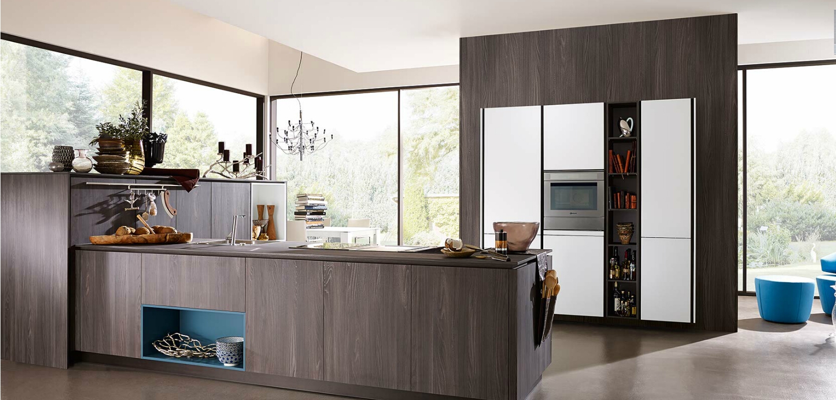 Modern veneer paint kitchen cabinets