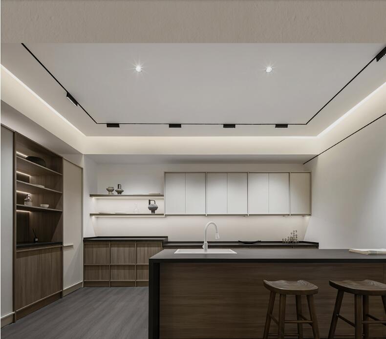 Chinese kitchen cabinets factory custom-made overall open Italian style cabinet Lecong furniture