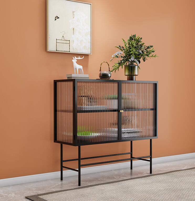 Glass side cabinet living room lockers floating cabinets living room armoire tv cabinet