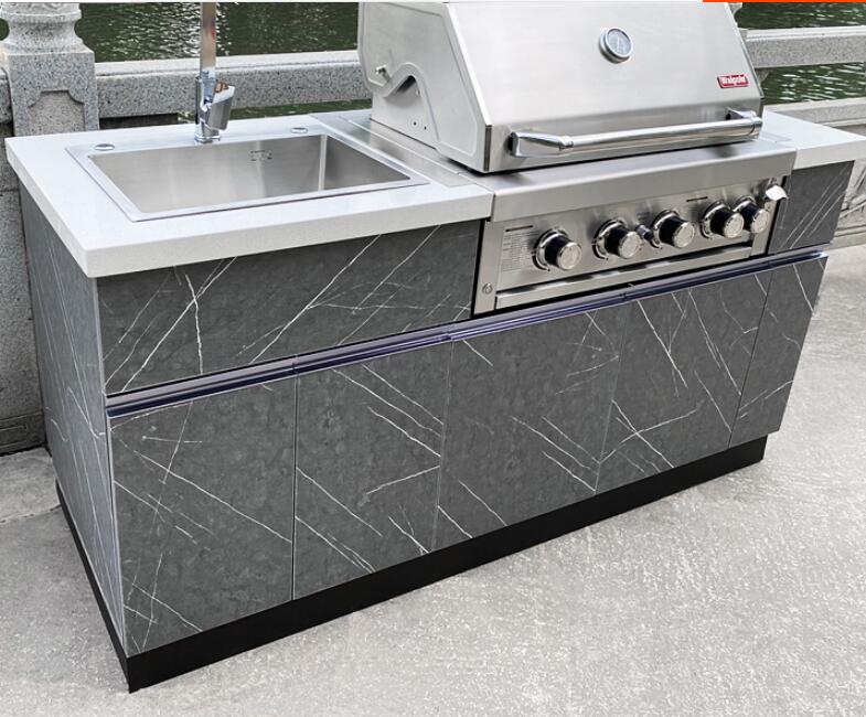 Courtyard villa barbecue cabinet  barbecue table operation table BBQ kitchen