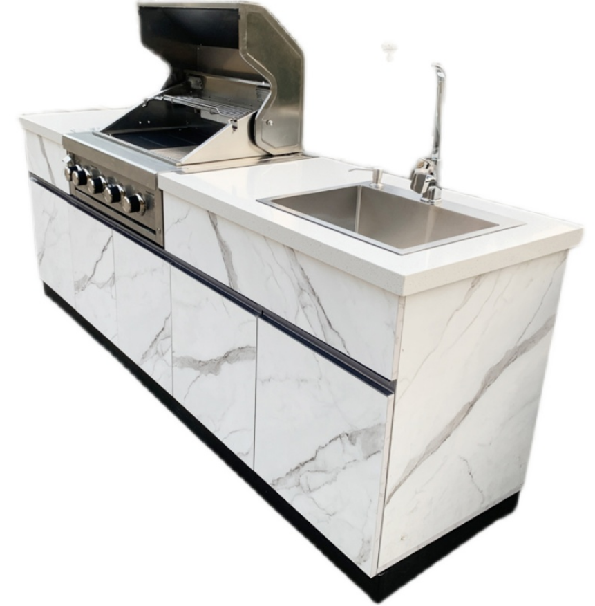 The garden Home Outdoor kitchen Stainless steel BBQ kitchen cabinets BBQ tables garden
