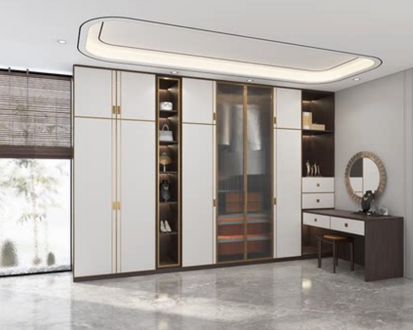 Corner Sliding Door Wardrobe Printed Sliding Wardrobe Doors