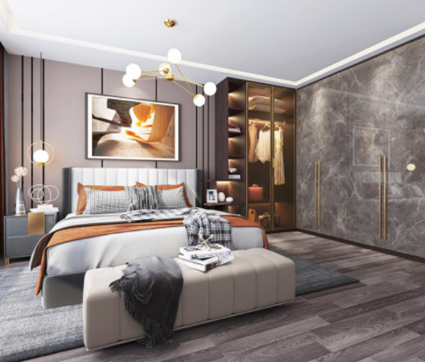 Modern Furniture Customized Modern Bedroom Wardrobe Furniture White Wooden Wardrobe Cabinet Closet