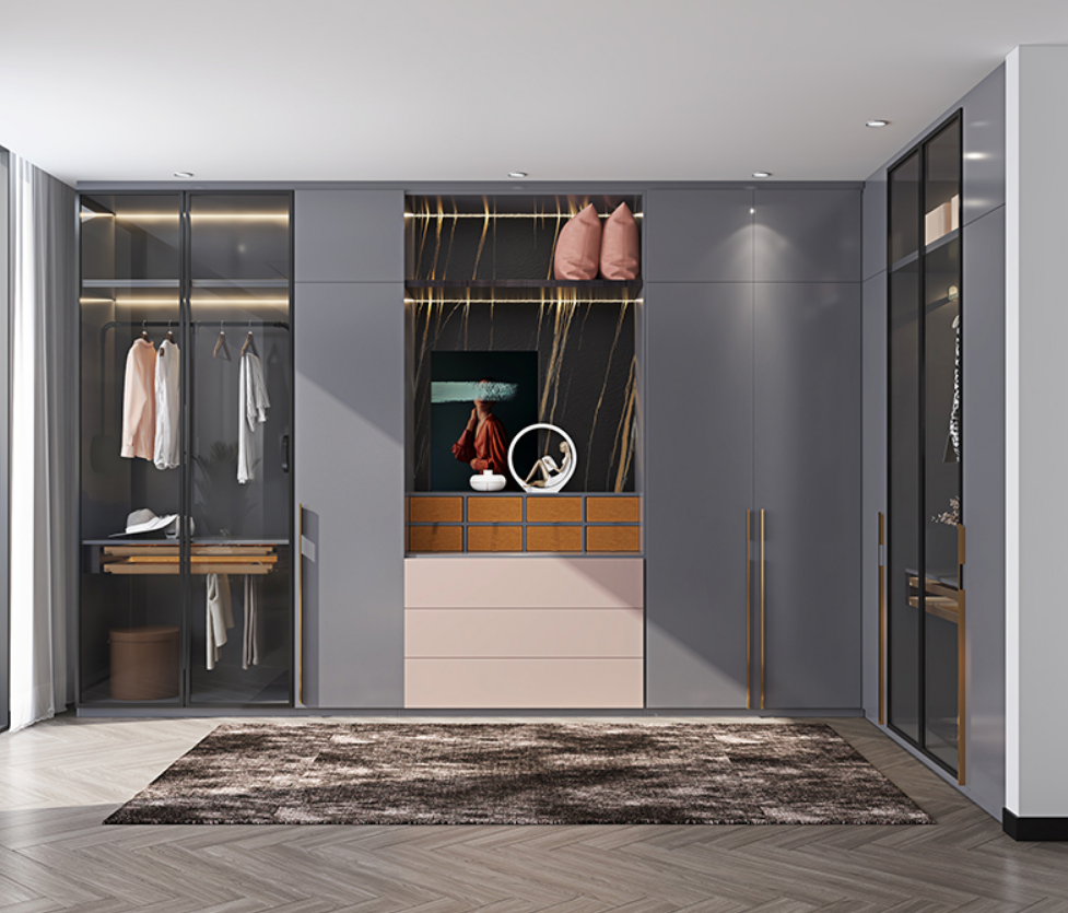 Modern furniture The whole Modern wardrobe  made to order luxury wardrobe large  handle