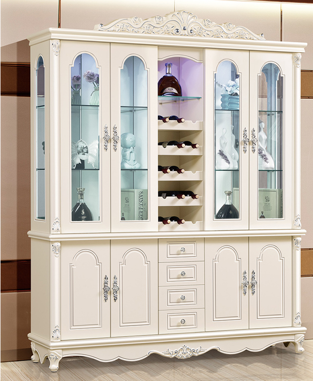 cucina completa living room kitchen with glass doors solid wood cabinet