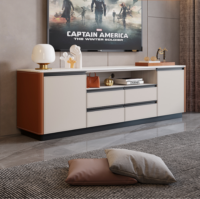 Customized Luxury high-end TV cabinet Modern household living room cabinet 65 inch tv stand