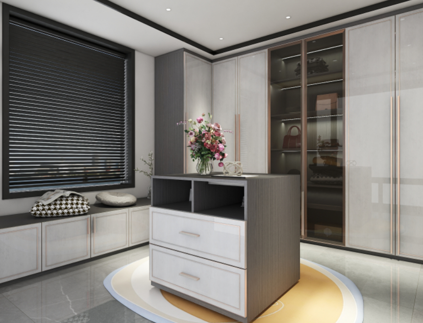 New  Modern furniture  cabinet customized lockers showcase design sliding door wardrobe soft close