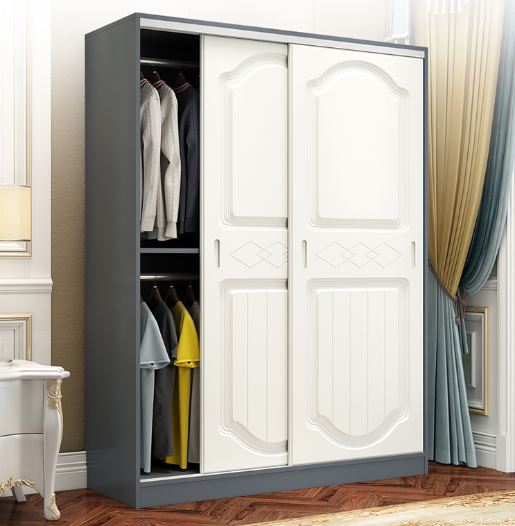 new factory Cheap Price single  wardrobe Bedroom full wall sliding door wardrobe modern