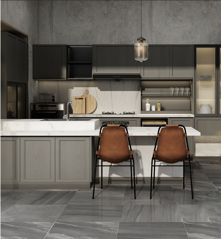 kitchen cabinet maker wood machinery Solid wood cabinet Custom American modern kitchen cabinet 