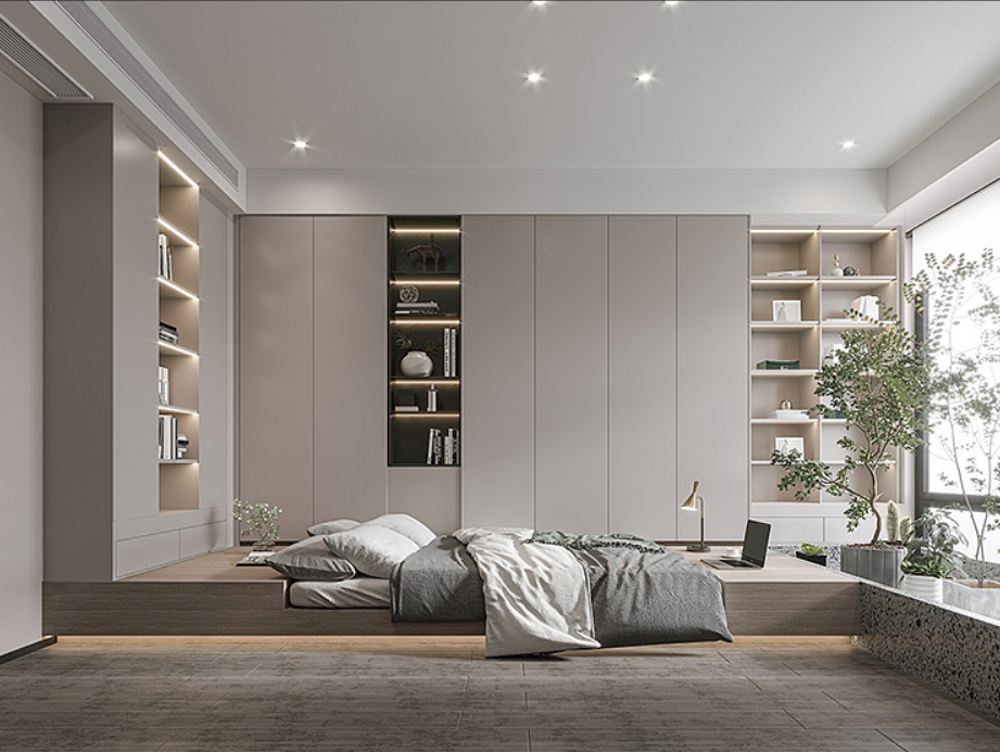 Customized wardrobe for children's room wardrobe over bed