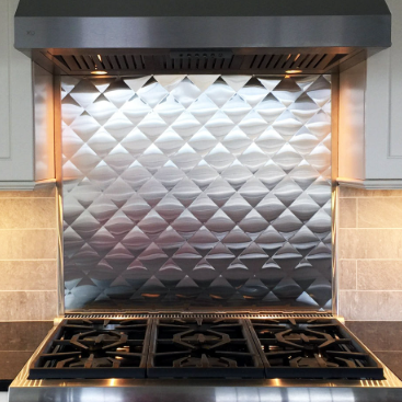 stainless backsplash